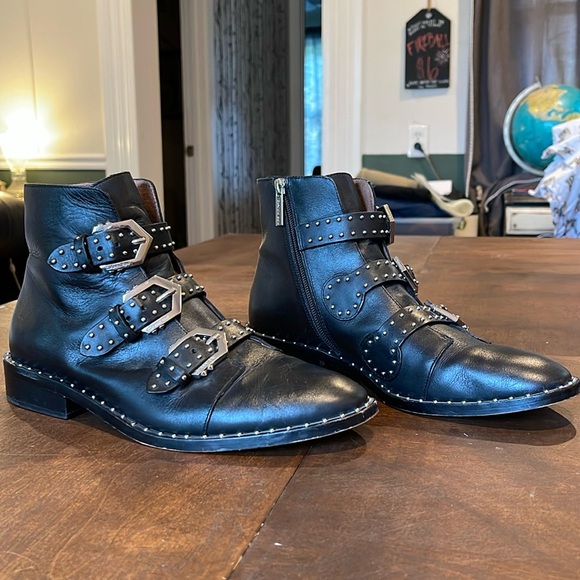 Gianni Bini Shoes - Leather Studded Boots